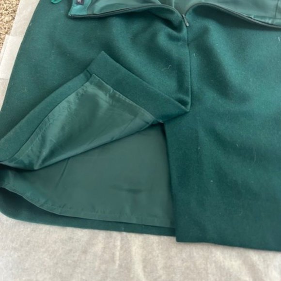 J Crew Dark Green No 2 pencil skirt size 12 - Picture 5 of 8
